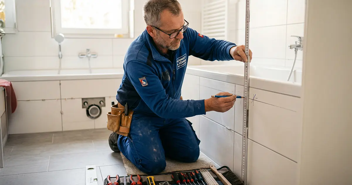 Badewannentür einbauen, einfach & ohne Vollsanierung