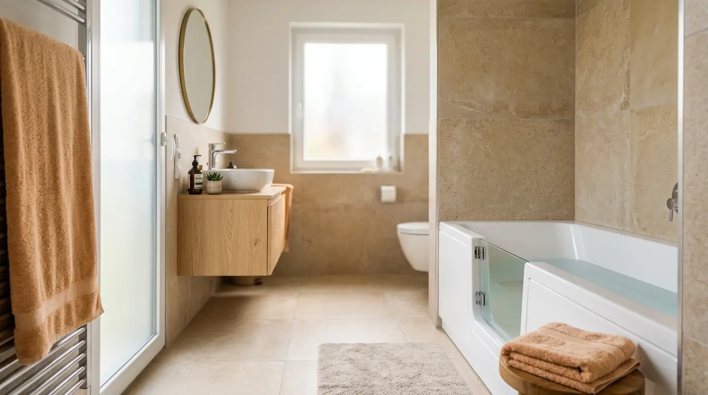 Badewannentür einbauen ohne Komplettsanierung